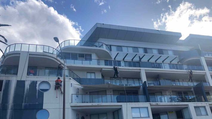 Industrial Rope Access Solutions technicians at work